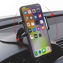 Держатель телефона на козырек SKYWAY прищепка